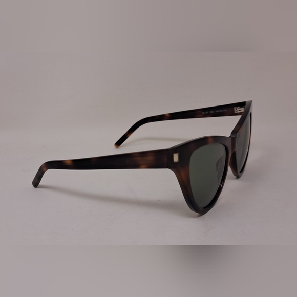 Saint Laurent Women's Cat Eye Havana Green SL425 003 54-19-140 - Picture 7 of 16